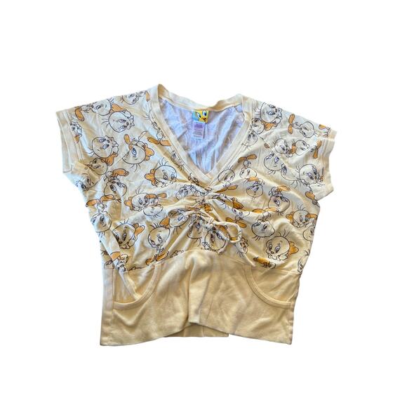 Y2k Warner bros tweety bird baby doll tee - Picture 1 of 5